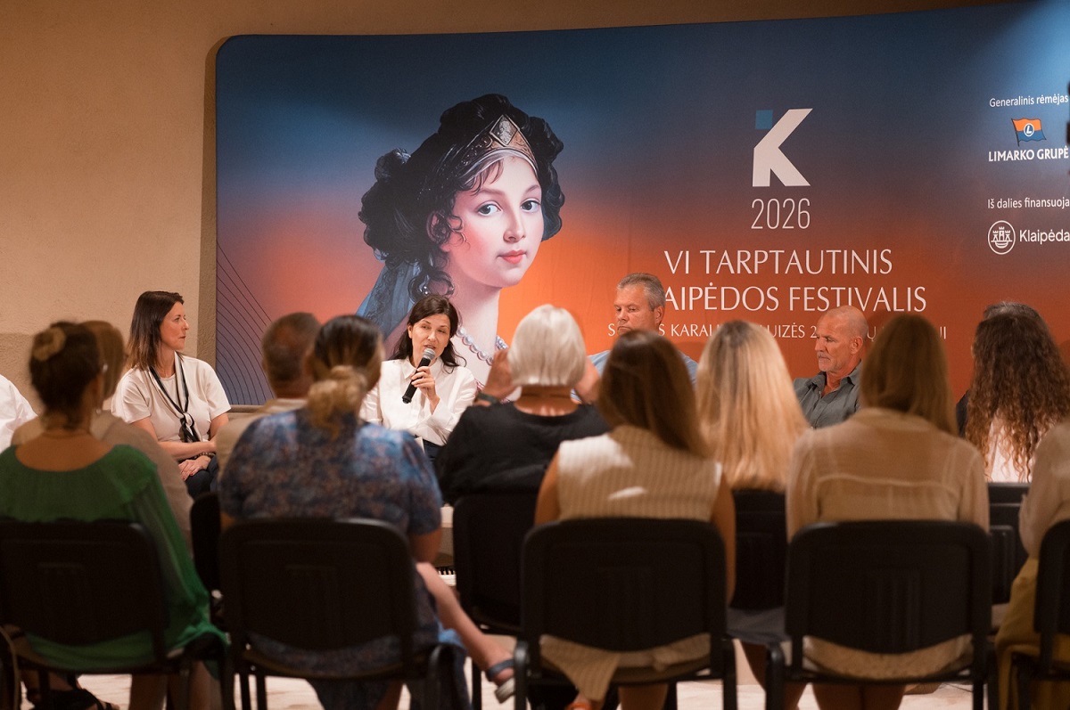 Klaipėdos festivalio spaudos konferencija. Eglės Sabaliauskaitės nuotrauka