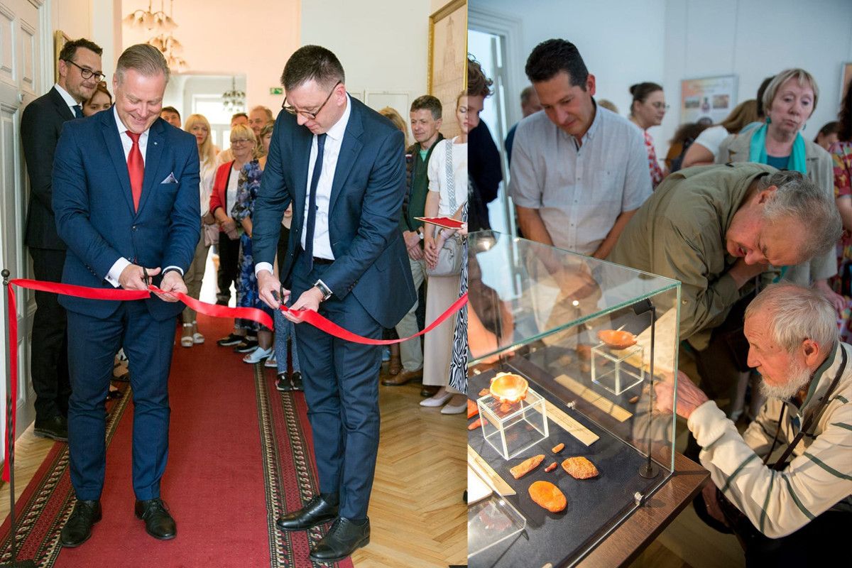 Kretingos muziejuje visuomenei pristatytas Palangos senovės gintaro rinkinys
