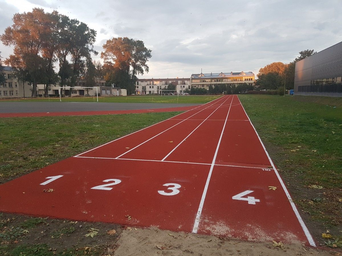 Baigti Vlado Jurgučio progimnazijos stadiono kapitalinio remonto pirmojo etapo darbai
