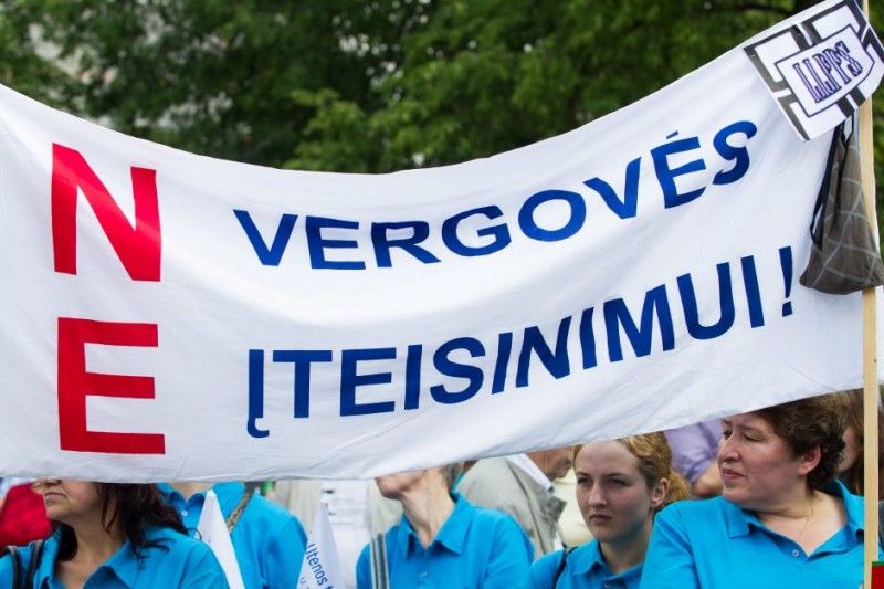 Naujasis darbo kodeksas: protestuotojai pasiekė savo