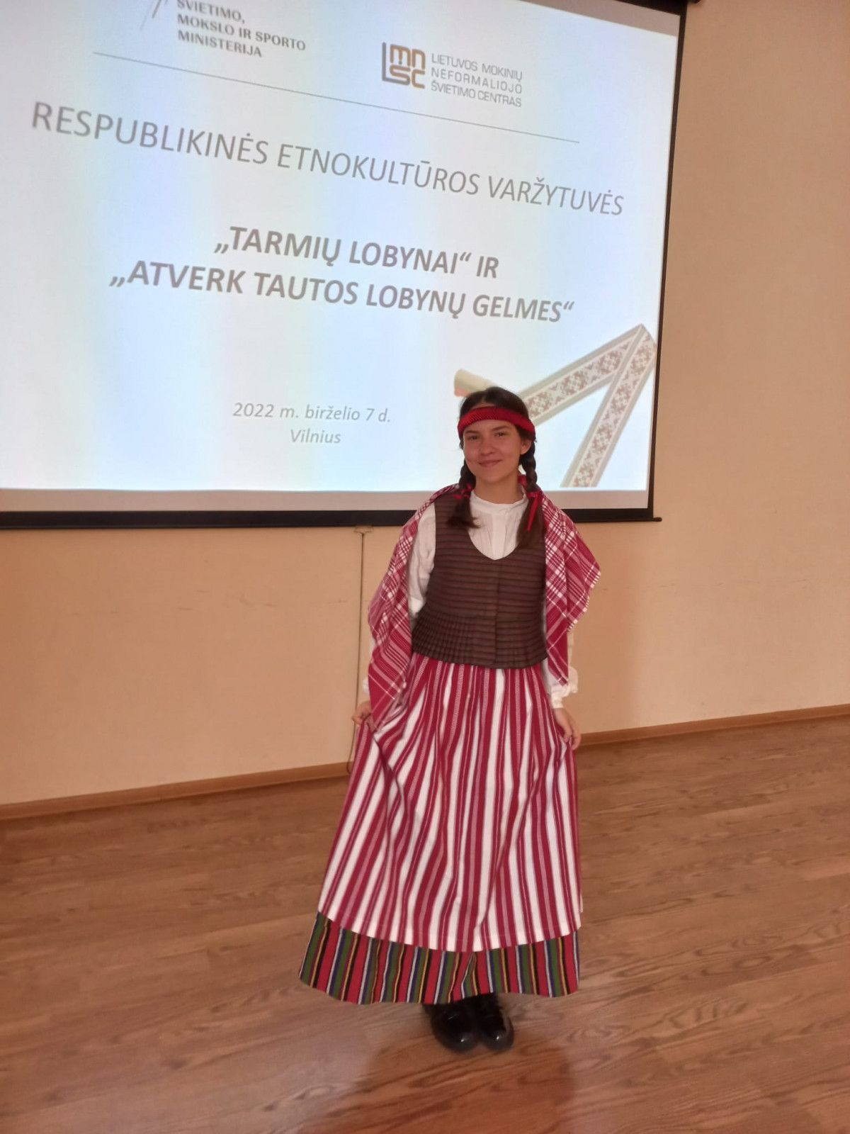 Etnokultūros varžytuvėse laurus skynė „Baltijos“ mokinė