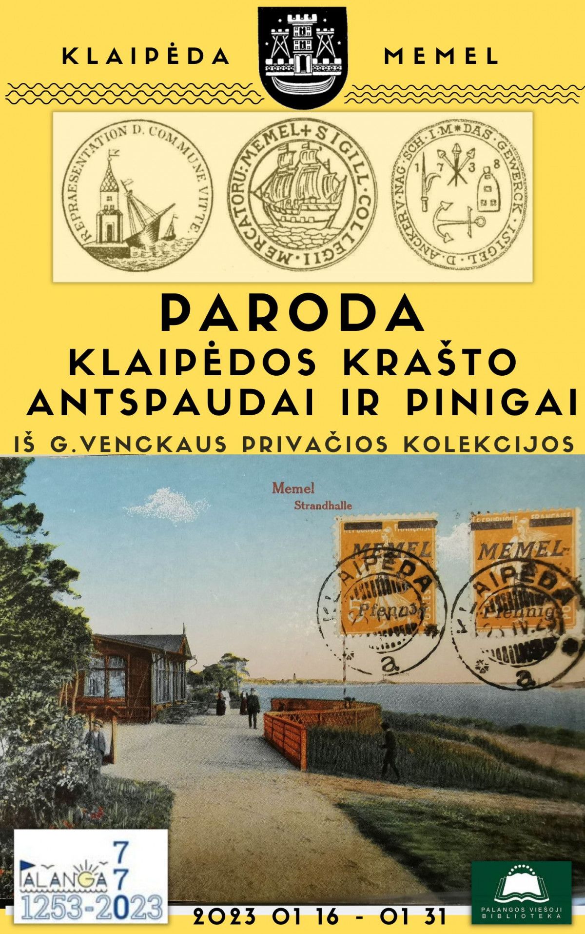 Paroda bibliotekoje. „Klaipėdos krašto antspaudai ir pinigai“