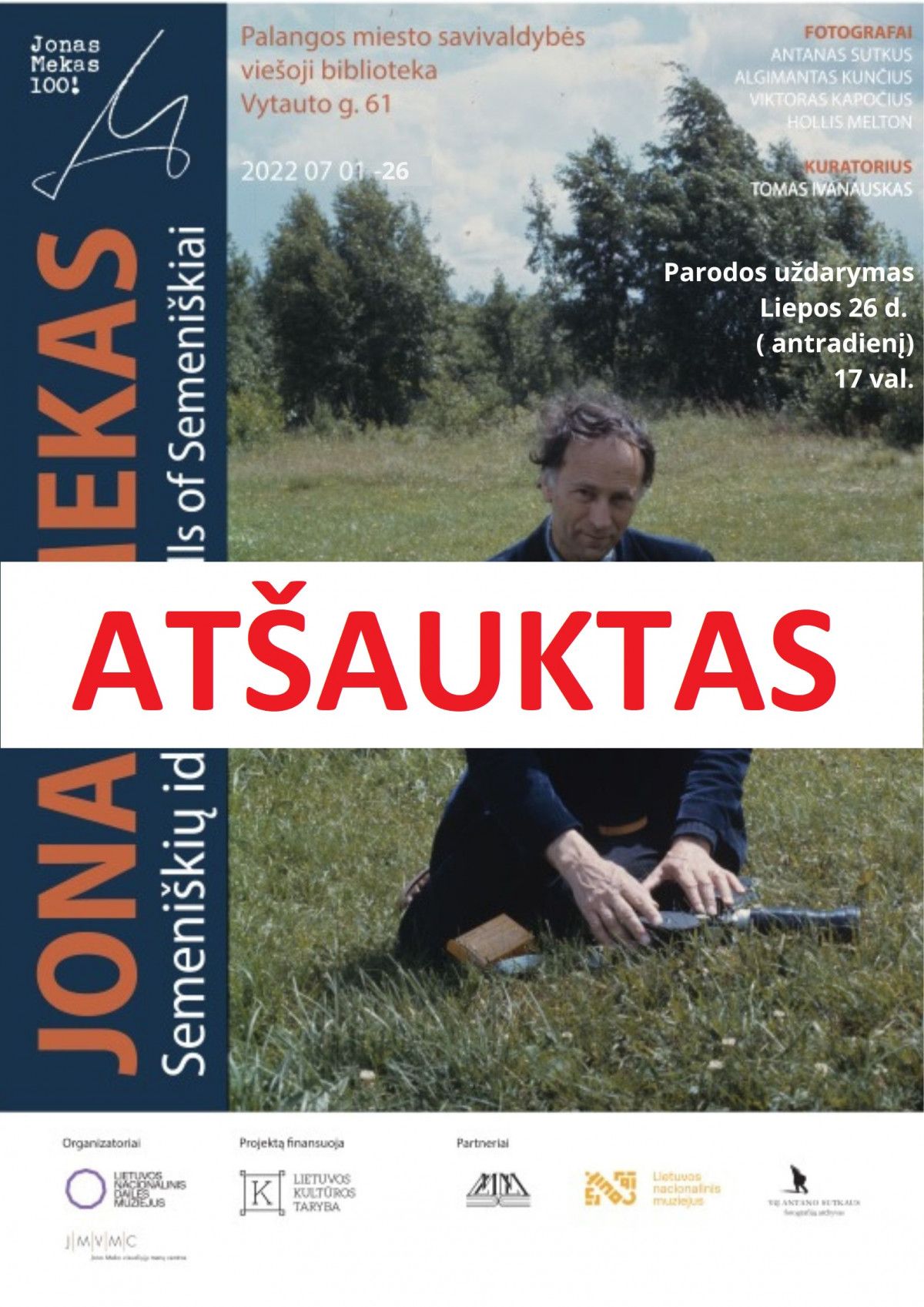 Atšauktas Meko renginys 26 d. bibliotekoje