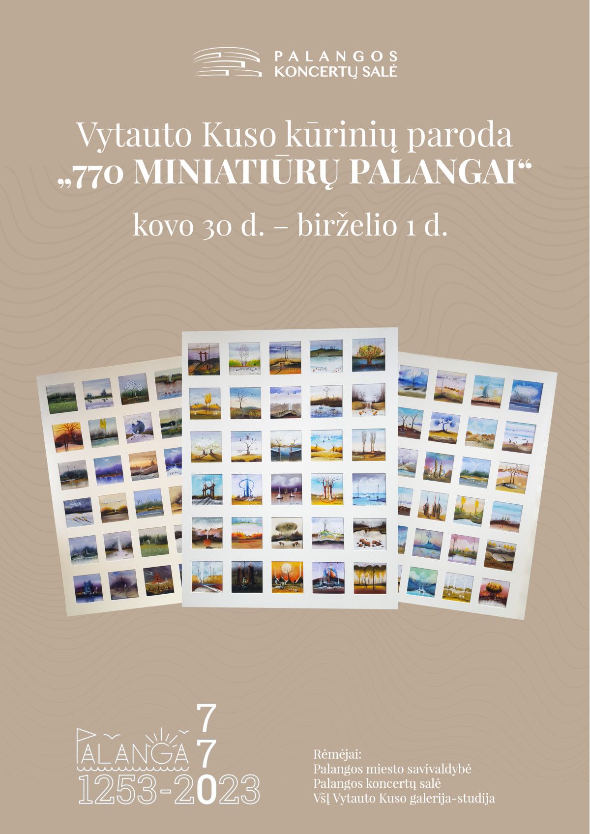 Palangos koncertų salėje veiks Vytauto Kuso kūrinių paroda „770 miniatiūrų Palangai“