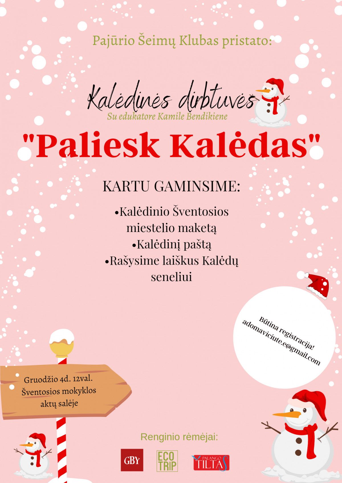 Kalėdinės dirbtuvės