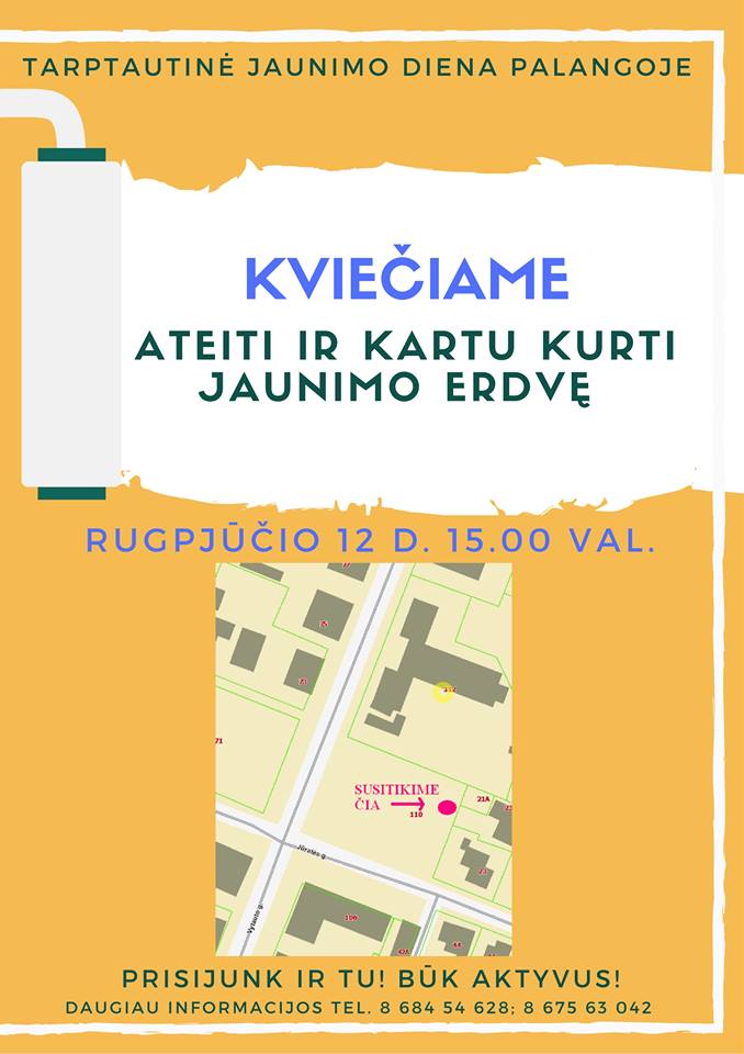Tarptautinė jaunimo diena Palangoje – startas naujai erdvei