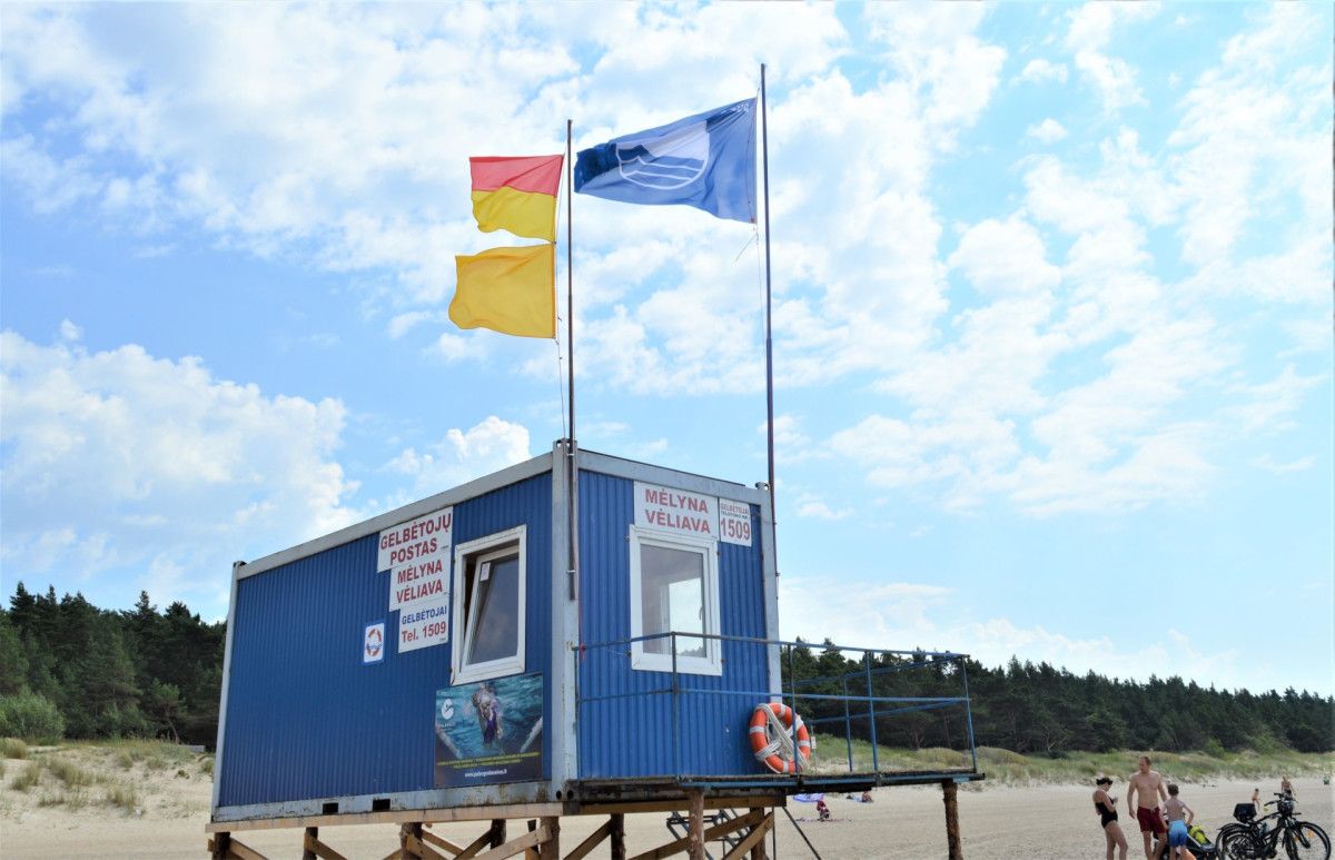 Palangos Birutės parko paplūdimyje ir vėl suplevėsuos Mėlynoji vėliava