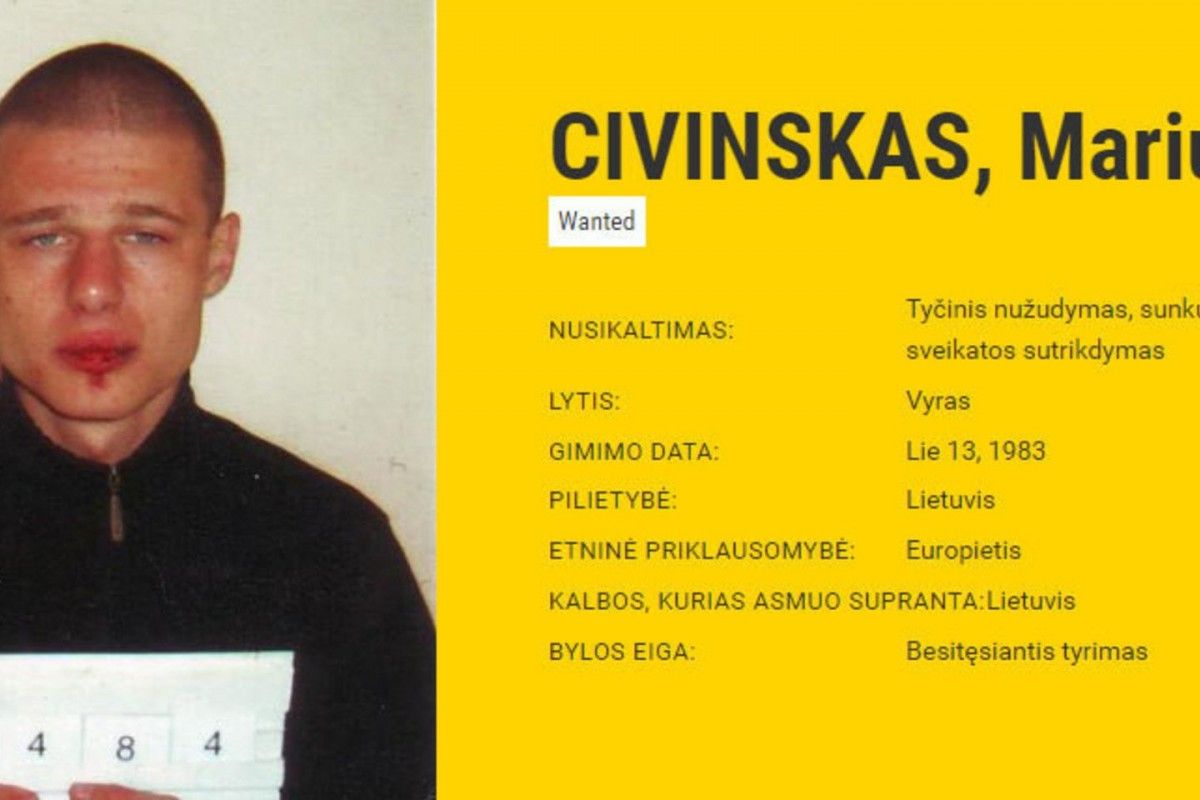 Marius Civinskas 2006 metais. Policijos nuotr.