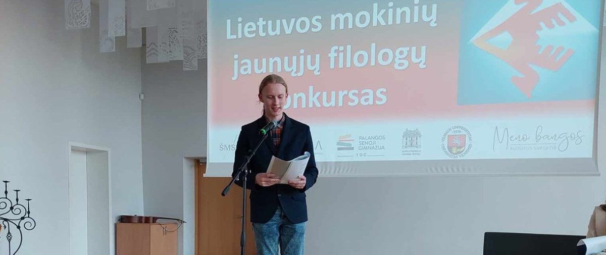 Palangos gimnazistui Linui Daukšui - akrosticho konkurso laureato diplomas