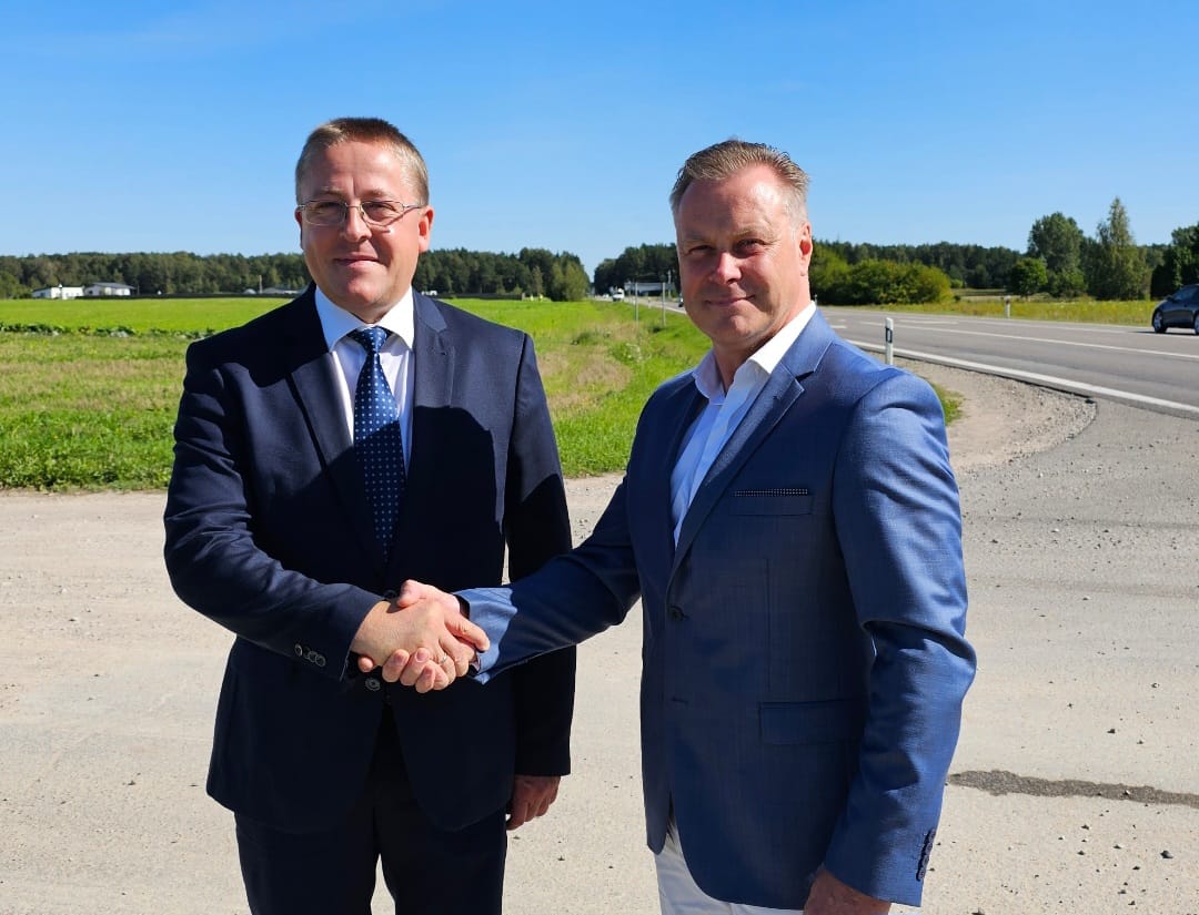 Palangos meras Šarūnas Vaitkus (kairėje) su Kretingos rajono meru Antanu Kalniumi