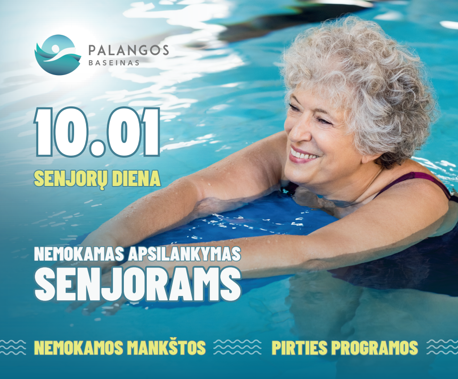 Nemokamas apsilankymas Palangos baseine senjorams