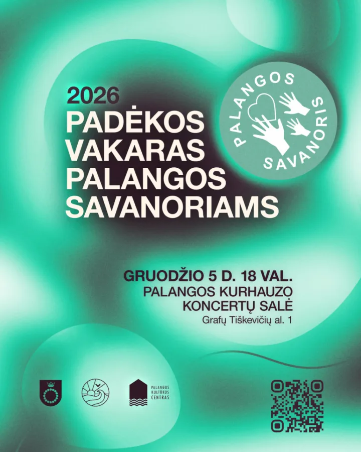 Kviečiame nominuoti savanorius ir dalyvauti Padėkoms Palangos savanoriams vakare