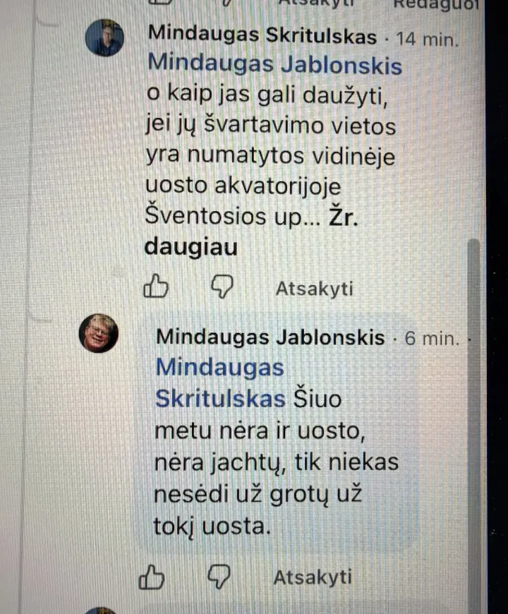 Šventosios uosto vadovas Mindaugas Skritulskas kirto molų projekto kritikams: „Jūrų uostus pirmiausia turi projektuoti kvalifikuoti inžinieriai, o ne buriuotojai“ – nuotrauka 3