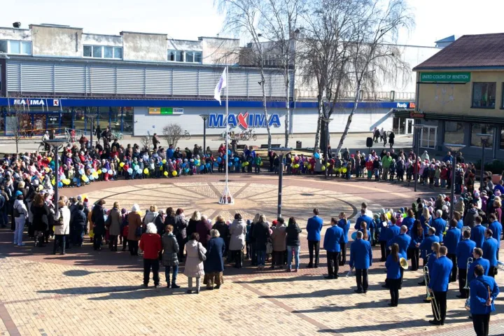 Susirinko gausus būrys palangiškių ir miesto svečių.