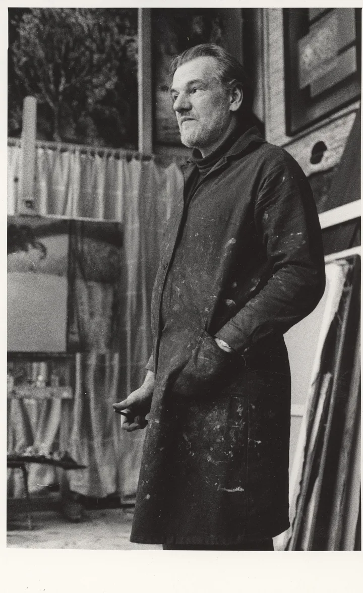 Igoris Piekuras. Sąvartynas. 1976. Kartonas, koliažas, aliejinė tapyba. LNDM