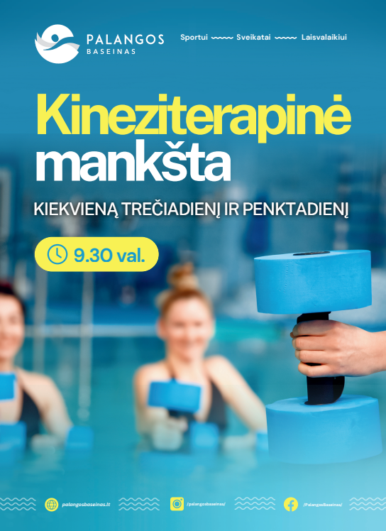 Kineziterapinė mankšta Palangos baseine