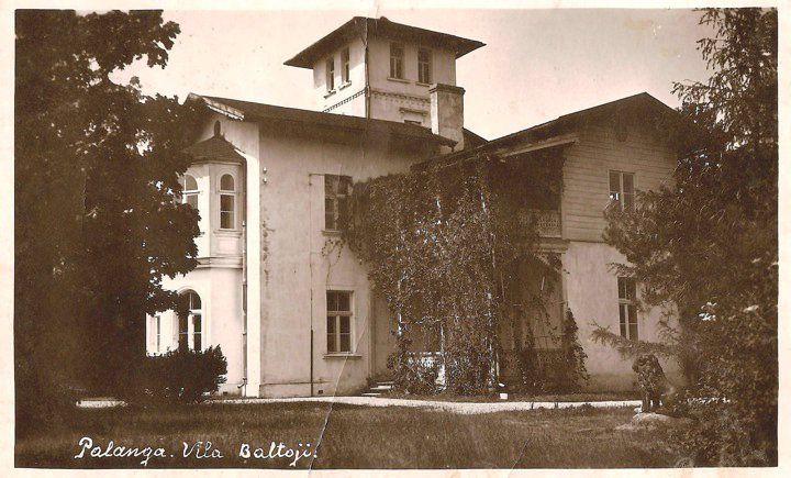 „Baltoji“ vila, vaizdas iš pietų pusės, XX a. trečias dešimtmetis. KVR nuotr.