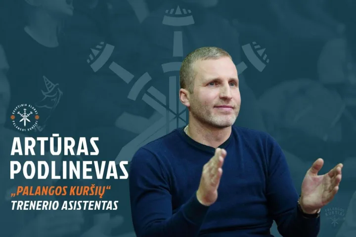 "Palangos kuršių" Pauliui Barkui asistuos 42-iejų palangiškis Artūras Podlinevas