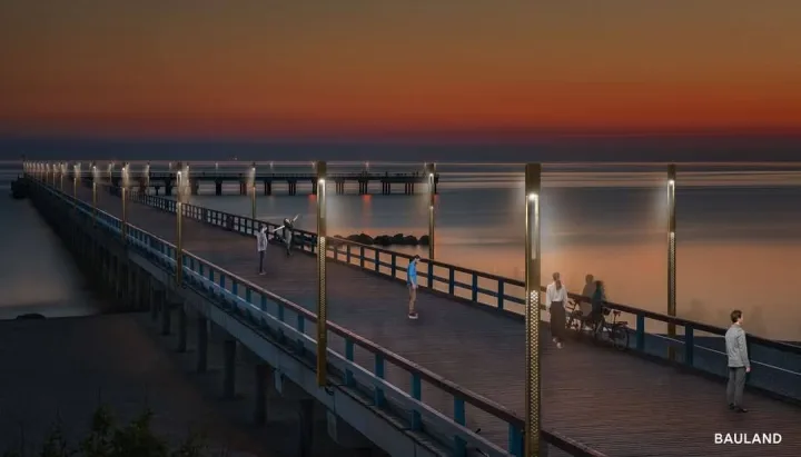 Palanga pristatė modernius J. Basanavičiaus gatvės ir jūros tilto apšvietimo sprendimus – darbai prasidės vasarį (FOTO GALERIJA) – nuotrauka 1