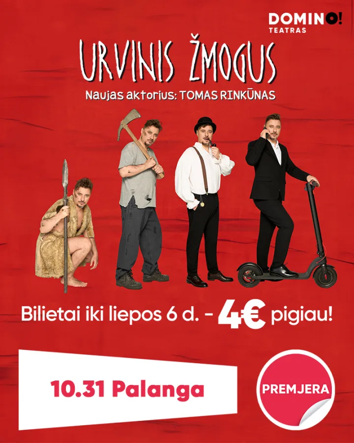 NAUJIENA! PREMJERA! Legendinė komedija „Urvinis žmogus“ pradeda naują etapą