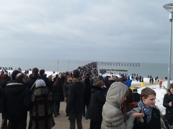 Turistai iš Rusijos į Palangą važiuoja ne tik vasarą.