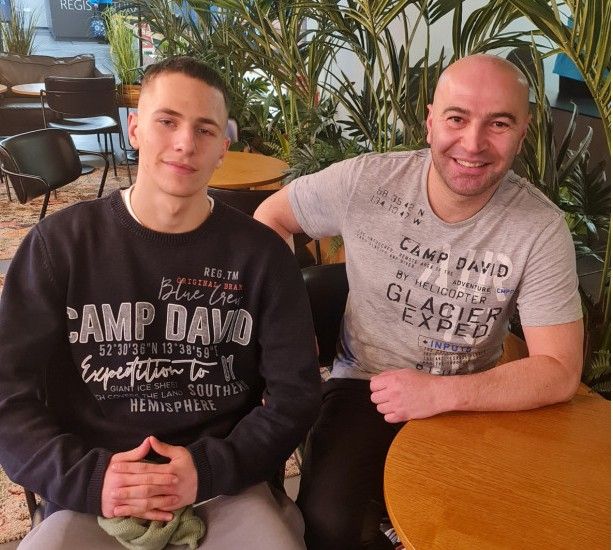 Airik su tėvu Marsel Balasanov