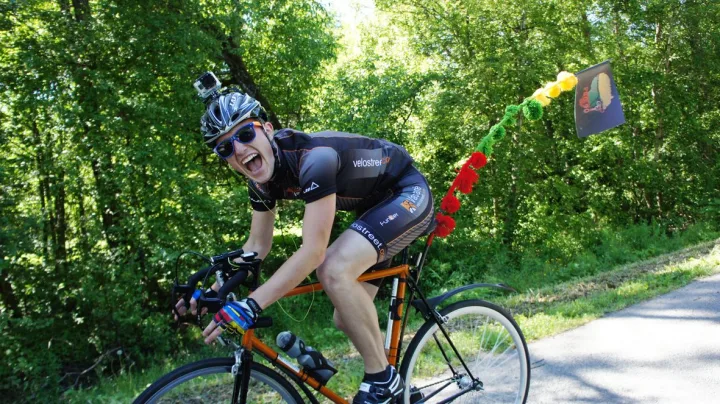 Per dieną T. Lubys dviračiu įveikdavo nuo 80 iki 150 km.
