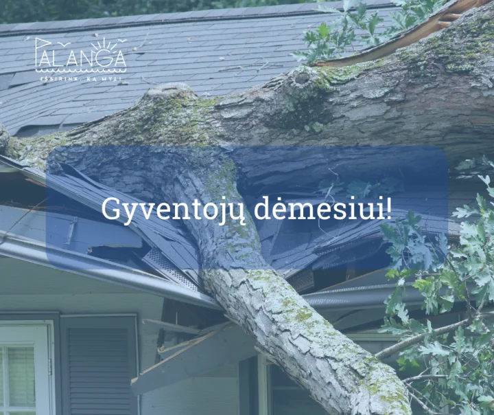 Šeštadienį prognozuojamas smarkus vėjas ir gausus lietus