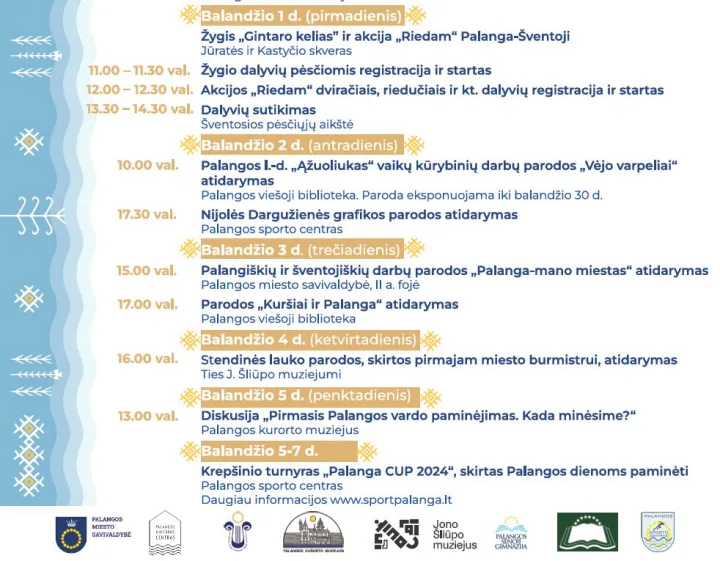 Penktadienį prasideda "Palangos dienos" – nuotrauka 1