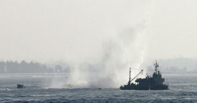 1945 m. pasibaigus karui Baltijos jūroje buvo palaidota apie 50 tūkst. tonų cheminio ginklo atsargų./© AFP/Scanpix nuotr.