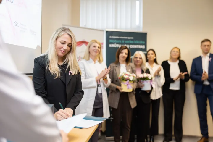 Diana Nausėdienė vizitą KUL skyrė krūties vėžio prevencijai – nuotrauka 3
