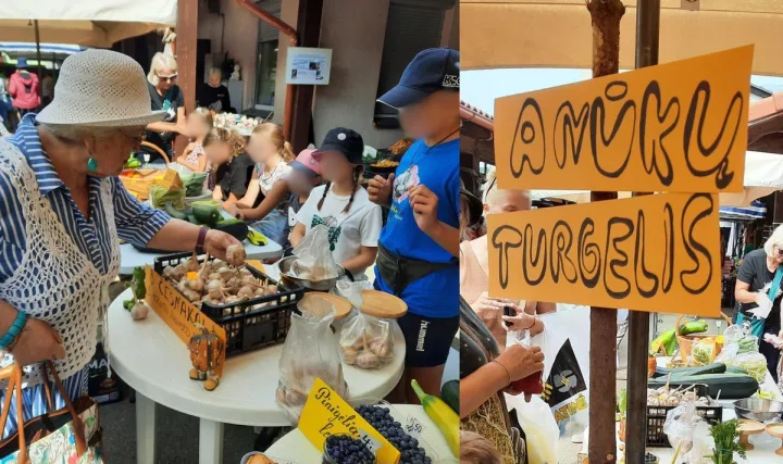 „Anūkų turgelis“ Palangos turguje. FOTO: PALANGOS TURGUS