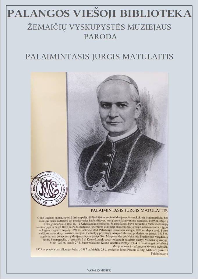Paroda palaimintajam arkivyskupui J. Matulaičiui