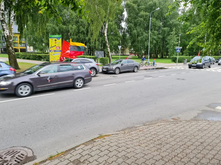 „Šeimų gynėjams" gražų šeštadienio vakarą svarbiau nei šeima buvo pasivažinėti ir patrimituoti po Palangą (PILDOMA) (FOTO GALERIJA) – nuotrauka 2