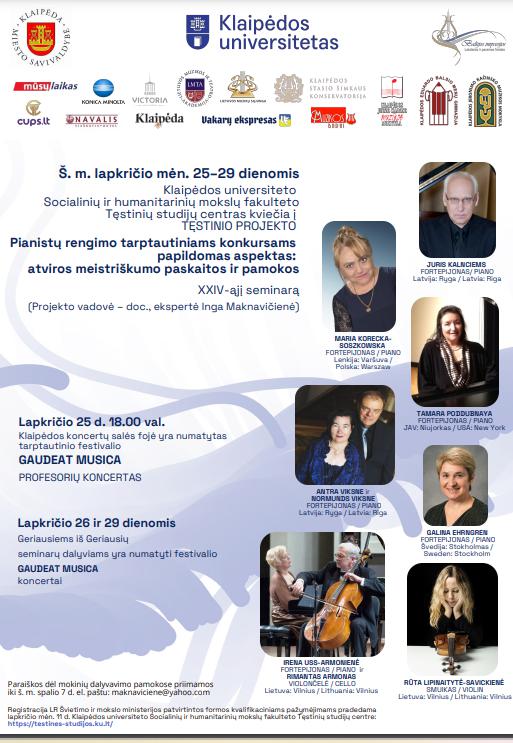 XXIV SEMINARAS IR FESTIVALIS ..GAUDEAT MUSICA" – nuotrauka 1