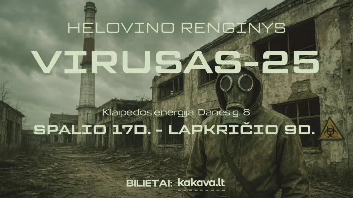 Helovino erdvė Klaipėdoje „Virusas 25” – jau nuo spalio 17 dienos