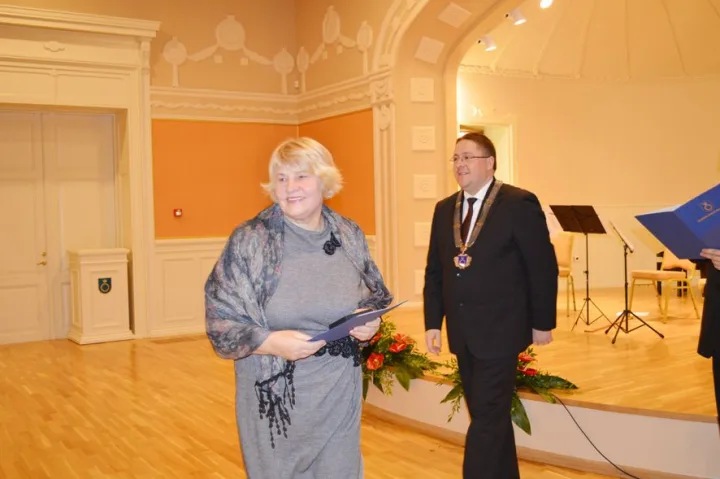 Apdovanojimą gavo Šventosios seniūnijos bendruomenės pirmininkė Irena Galdikienė.
