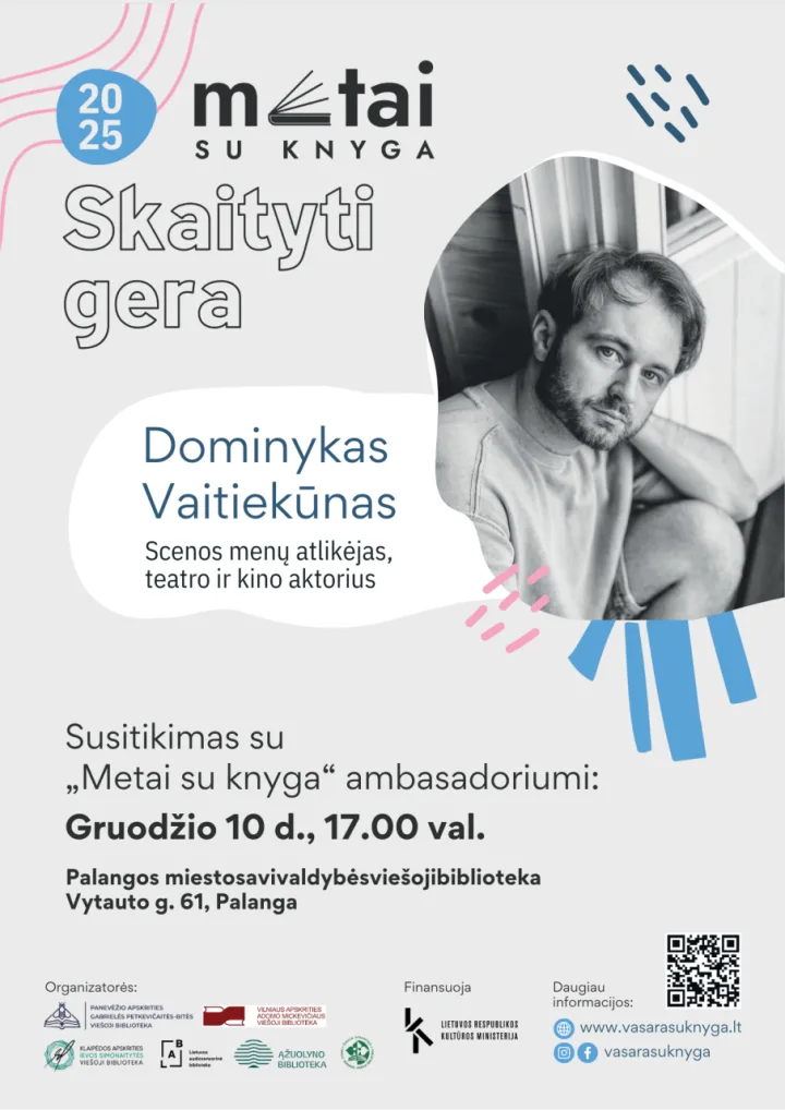 Susitikimas su Dominyku Vaitiekūnu Palangos viešojoje bibliotekoje