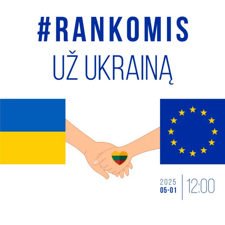 Kviečiame prisidėti prie akcijos „Rankomis už Ukrainą“