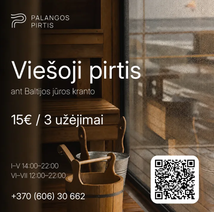 Viešoji pirtis ant Baltijos jūros kranto