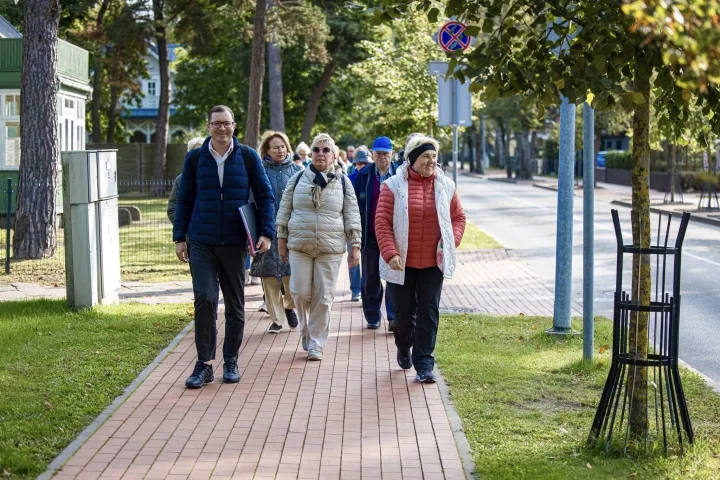 Senjorų savaitės ekskursijos po miestą su Mindaugu Surbliu. Fotografas A. Kazlauskas