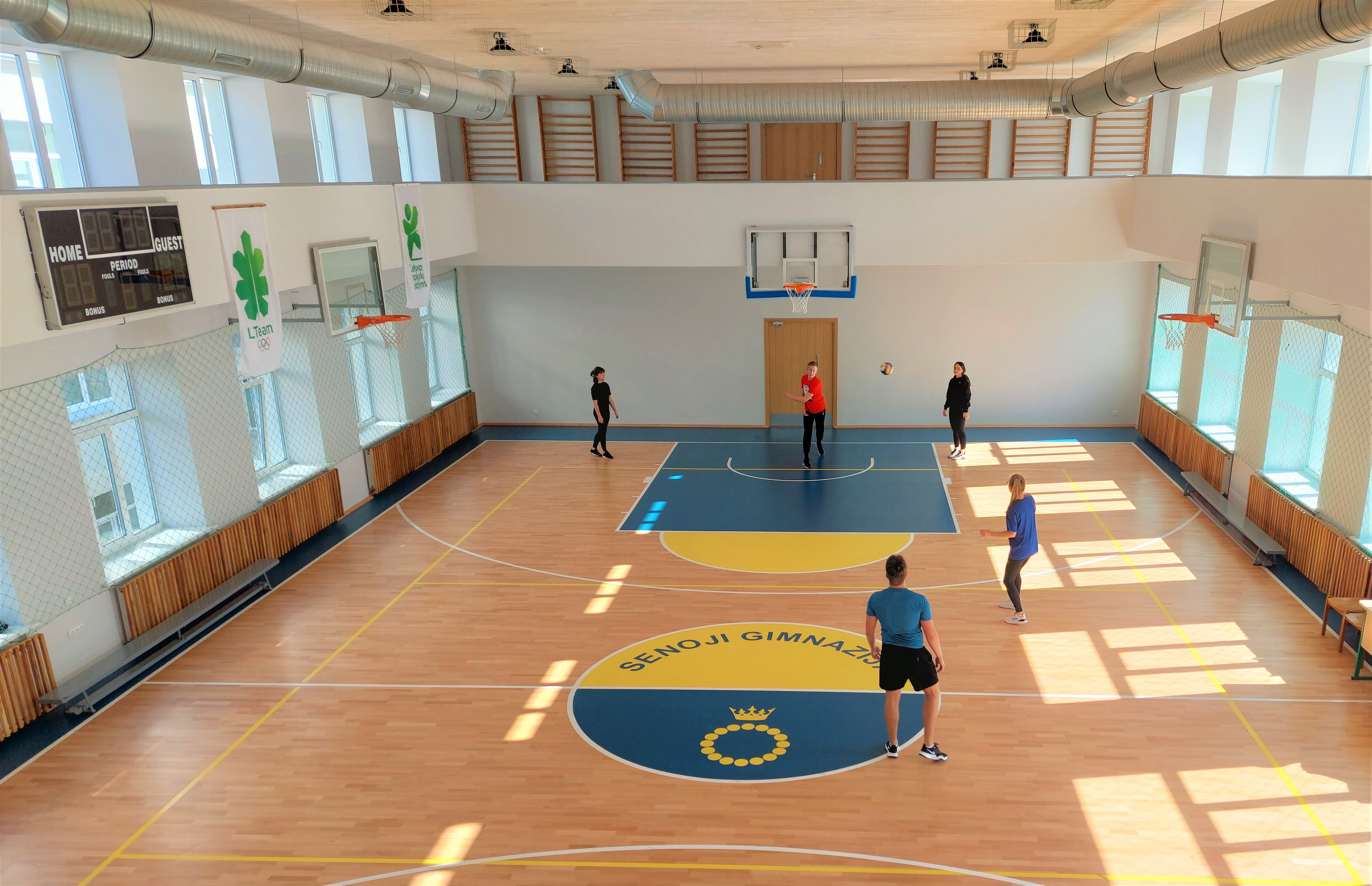 Kokybiškai įrengta sporto salė
