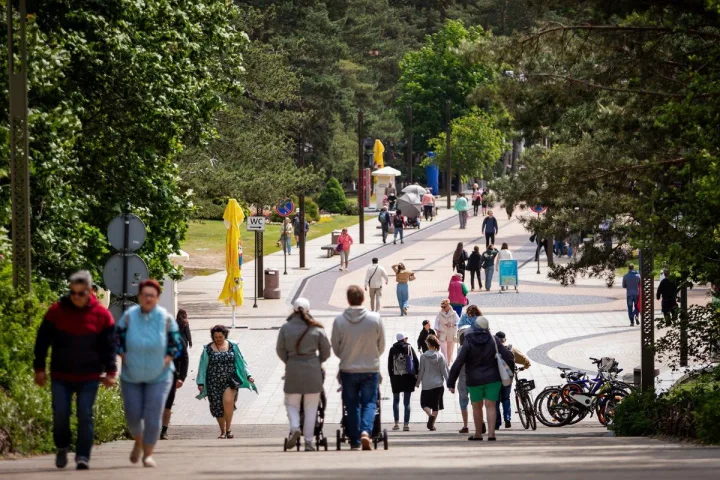 J. Basanavičiaus gatvė Palangoje. FOTO: ERVIN RAULUŠEVIČIUS