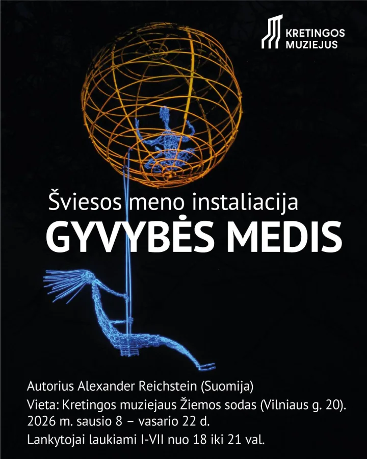 Kretingos muziejaus Žiemos sode rojaus spalvomis pražys „Gyvybės medis“ – nuotrauka 1