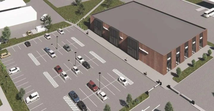 Išduotas statybos leidimas naujam ne maisto prekybos centrui prie autobusų stoties statyti – jame įsikurs ir „Sportland" – nuotrauka 1