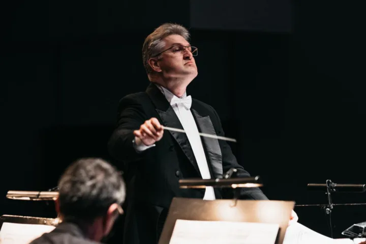 KVMT vyriausiasis dirigentas Tomas Ambrozaitis.Domo Rimeikos nuotr.