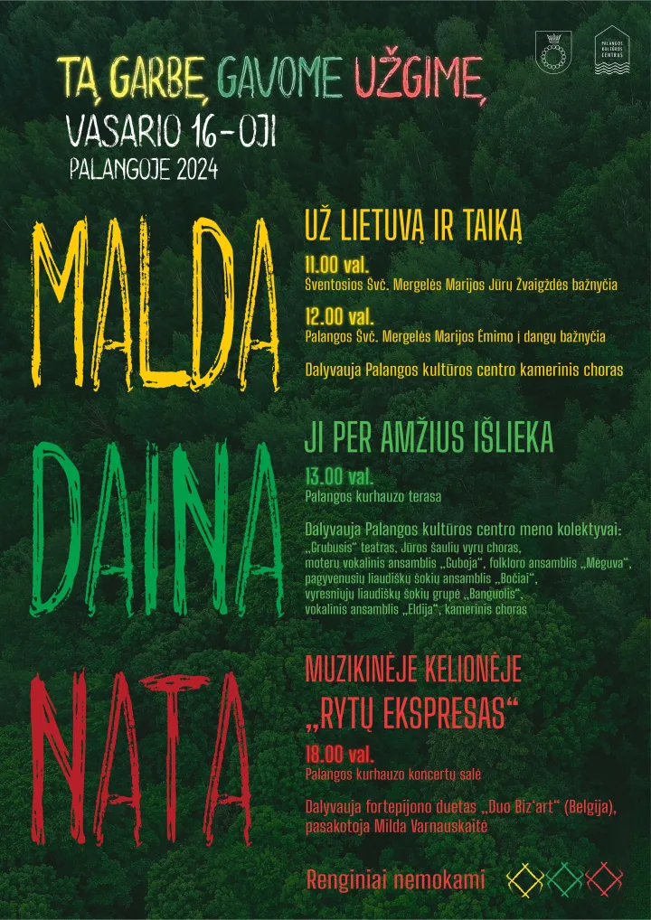 Vasario 16-osios renginių Palangoje programa – nuotrauka 1
