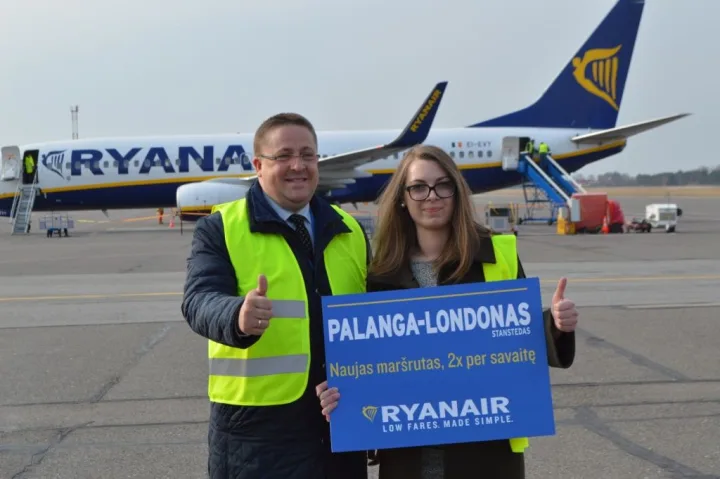 Paskui „Wizz Air“ Palangoje antradienį leidosi ir „Rynair“ lėktuvas – nuotrauka 2