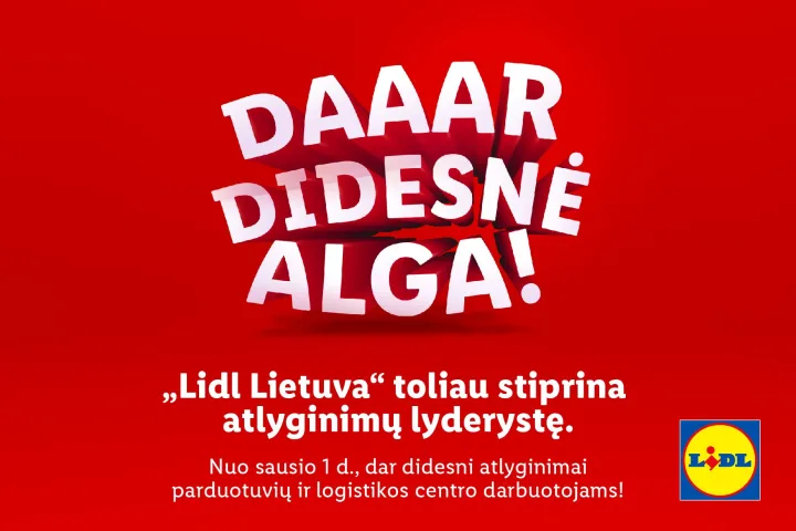 Naujus metus „Lidl Lietuva“ parduotuvių ir logistikos centro darbuotojai pradeda didesnėmis algomis – nuotrauka 1