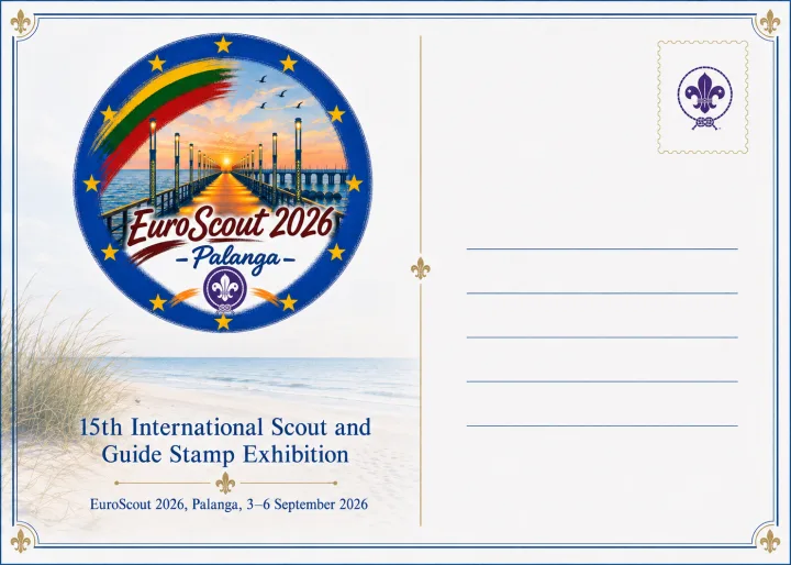 Rugsėjo 3–6 dienomis Palangos kurorto muziejuje vyks „EuroScout 2026“ – 15-oji tarptautinė skautų ir skaučių filatelijos paroda – nuotrauka 2